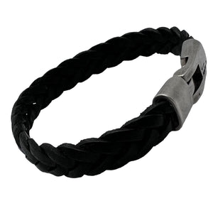 Bracelet Homme Cuir Tressé Punto Ar 44 - Élégance et Robustesse en Noir et Brun