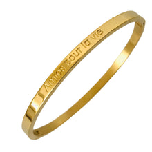 Charger l&#39;image dans la galerie, BRACELET MESSAGE doré  &quot;Amies pour la vie&quot;
