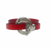 Charger l&#39;image dans la galerie, Bracelet Femme Cuir Plat 10 mm Double Tours-Braga
