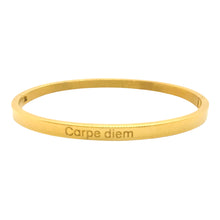 Charger l&#39;image dans la galerie, BRACELET MESSAGE doré  &quot; Carpe diem&quot;
