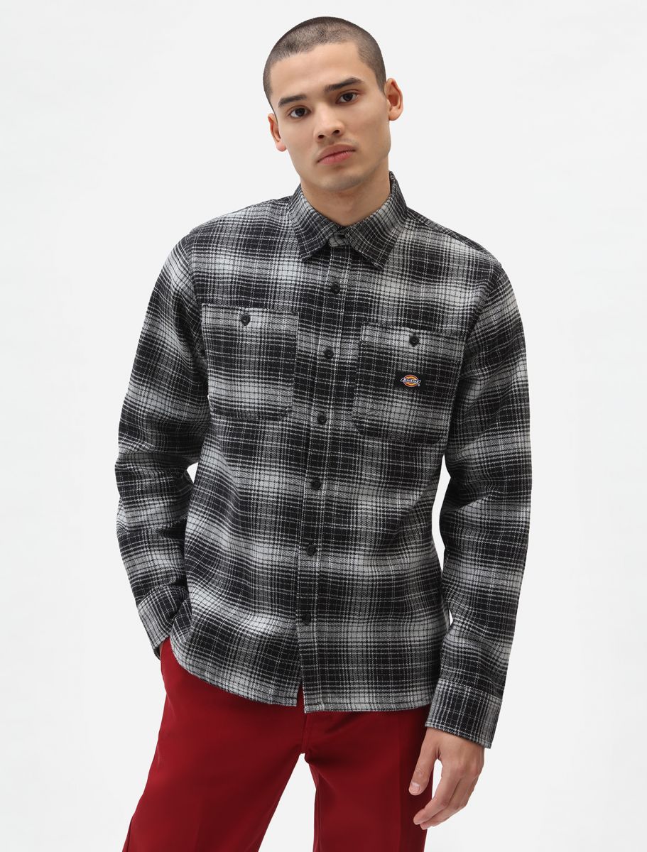 Chemise Manches Longues Dickies Evansville Black Style Carreaux Classique