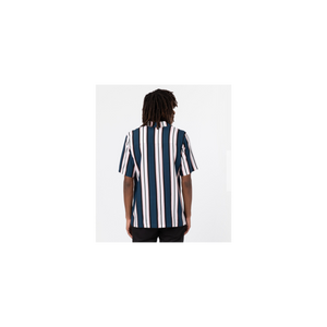 Chemise Homme Dickies Manches Courtes Lynnwood Air Force Rayée Bleu