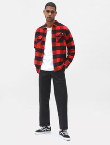 Chemise Homme Dickies Sacramento Rouge - Élégance Classique et Confort au Quotidien