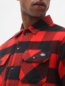 Chemise Homme Dickies Sacramento Rouge - Élégance Classique et Confort au Quotidien