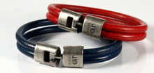 Charger l&#39;image dans la galerie, BRACELET HOMME CUIR PUNTO AR  CHINAS 22
