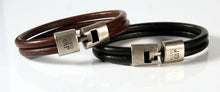 Charger l&#39;image dans la galerie, BRACELET HOMME CUIR PUNTO AR  CHINAS 22
