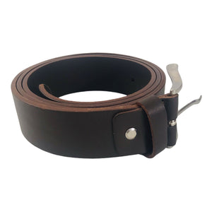 Ceinture Homme Cuir Véritable Marron Foncé Taille Ajustable Largeur 4 cm - Élégance et Confort CTR2007