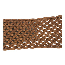 Charger l&#39;image dans la galerie, Ceinture Femme Cuir Véritable Tréssé 6 cm Boucle Ovale Western Cactus Largeur 7 cm-Camel-CTR2003
