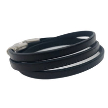 Charger l&#39;image dans la galerie, Bracelet Femme Cuir Plat 5 mm Triple Tours-Gaia
