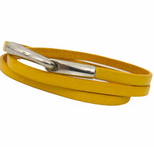 Charger l&#39;image dans la galerie, Bracelet Femme Cuir Plat 5 mm Triple Tours-Gaia
