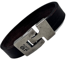 Charger l&#39;image dans la galerie, Bracelet Homme Cuir Plat Punto Ar 24 VINTAGE - Élégance Masculine et Style Rétro
