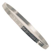 Charger l&#39;image dans la galerie, BRACELET MESSAGE argenté &quot;Je suis une princesse&quot;
