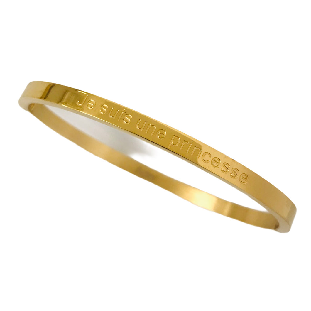 BRACELET MESSAGE doré 