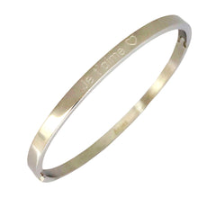 Charger l&#39;image dans la galerie, BRACELET MESSAGE argenté  &quot;Je t&#39;aime&quot;
