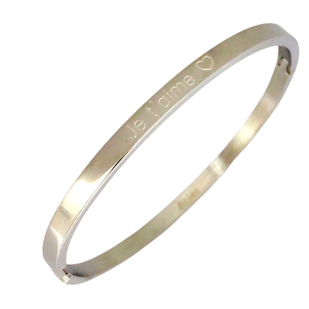 BRACELET MESSAGE argenté  