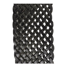 Charger l&#39;image dans la galerie, Ceinture Femme Cuir Véritable Tréssé 6 cm avec Boucle Ovale Western Cactus - Noire - CTR2001
