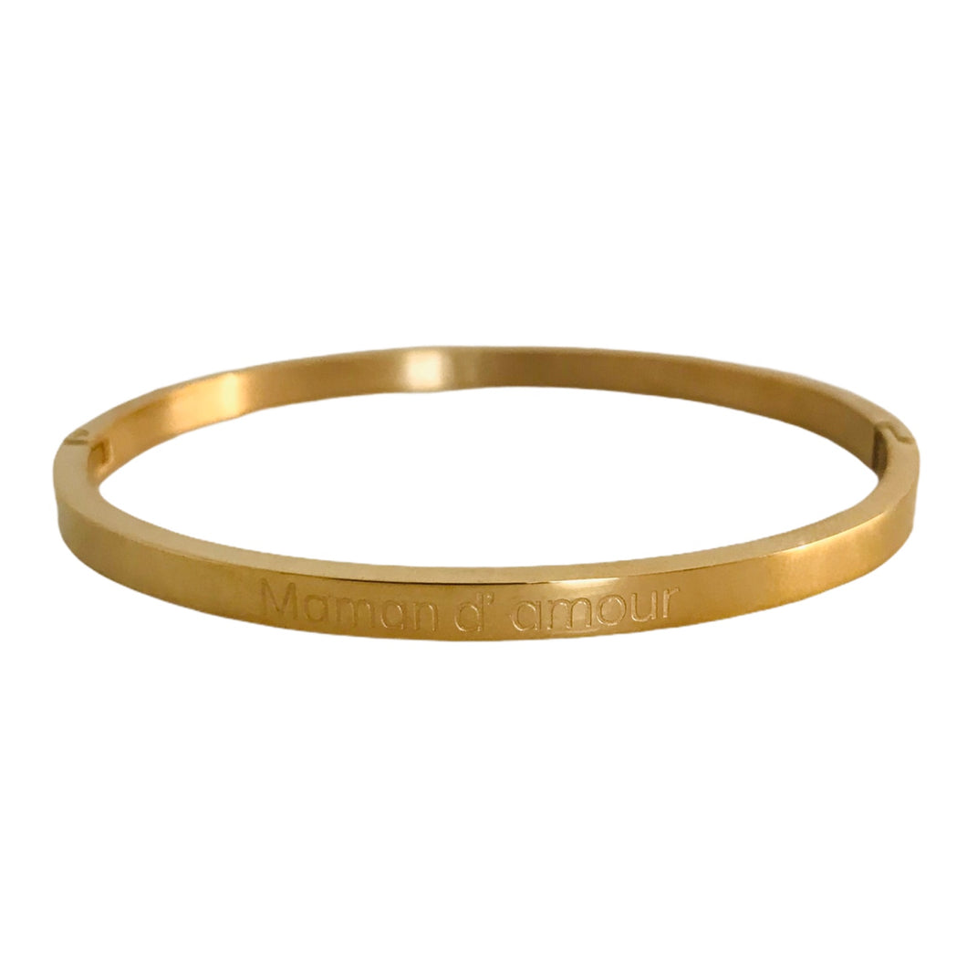 BRACELET MESSAGE doré  