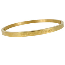 Charger l&#39;image dans la galerie, BRACELET MESSAGE  doré &quot;Maman je t&#39;aime&quot;

