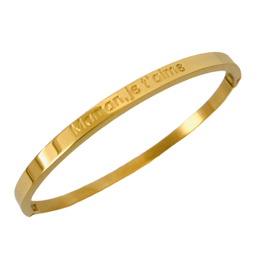 BRACELET MESSAGE  doré 