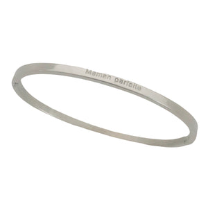 BRACELET MESSAGE argenté  "Maman parfaite"