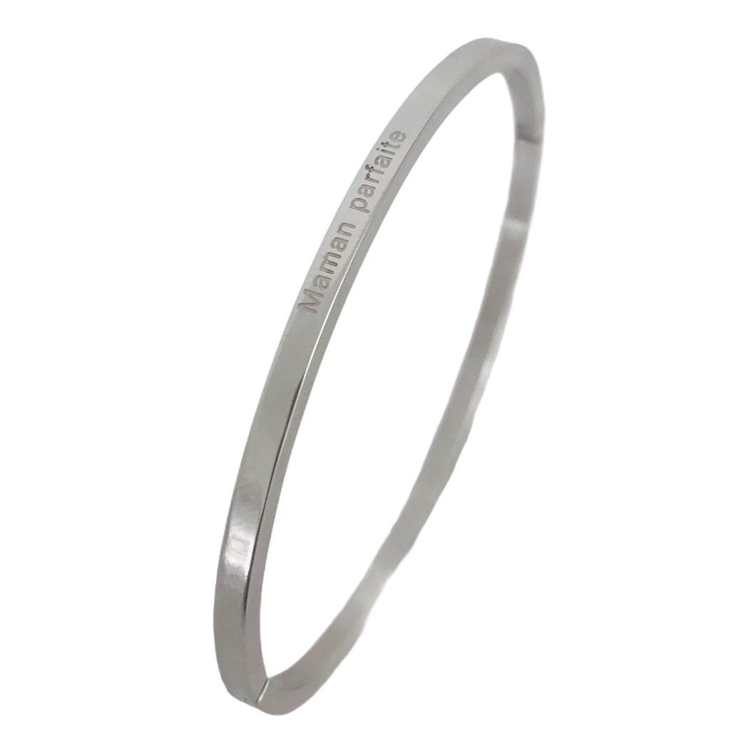BRACELET MESSAGE argenté  