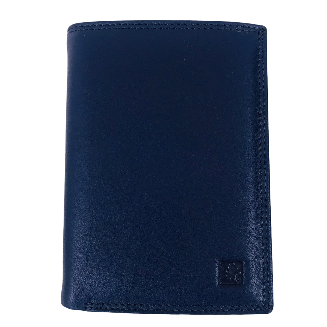 Portefeuille Cuir Vachette Fancil AC1802A Bleu