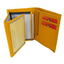 Charger l&#39;image dans la galerie, Portefeuille Cuir Vachette Fancil AC1802A Jaune
