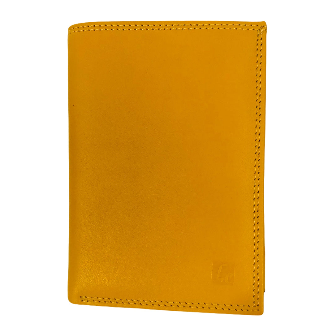 Portefeuille Cuir Vachette Fancil AC1802A Jaune