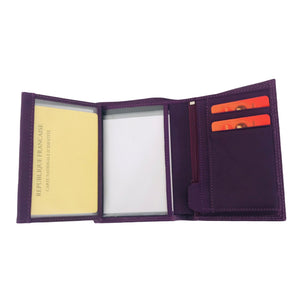 Portefeuille Cuir Vachette Fancil AC1802A Violet