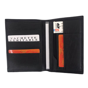 Portefeuille Cuir Vachette Fancil AC1808 Noir