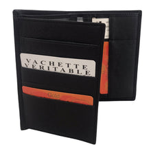 Charger l&#39;image dans la galerie, Portefeuille Cuir Vachette Fancil AC1808 Noir
