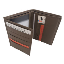 Charger l&#39;image dans la galerie, Portefeuille Cuir Vachette Fancil AC1808 Taupe

