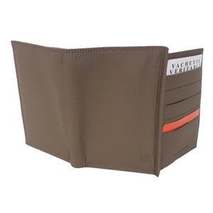 Portefeuille Cuir Vachette Fancil AC1808 Taupe