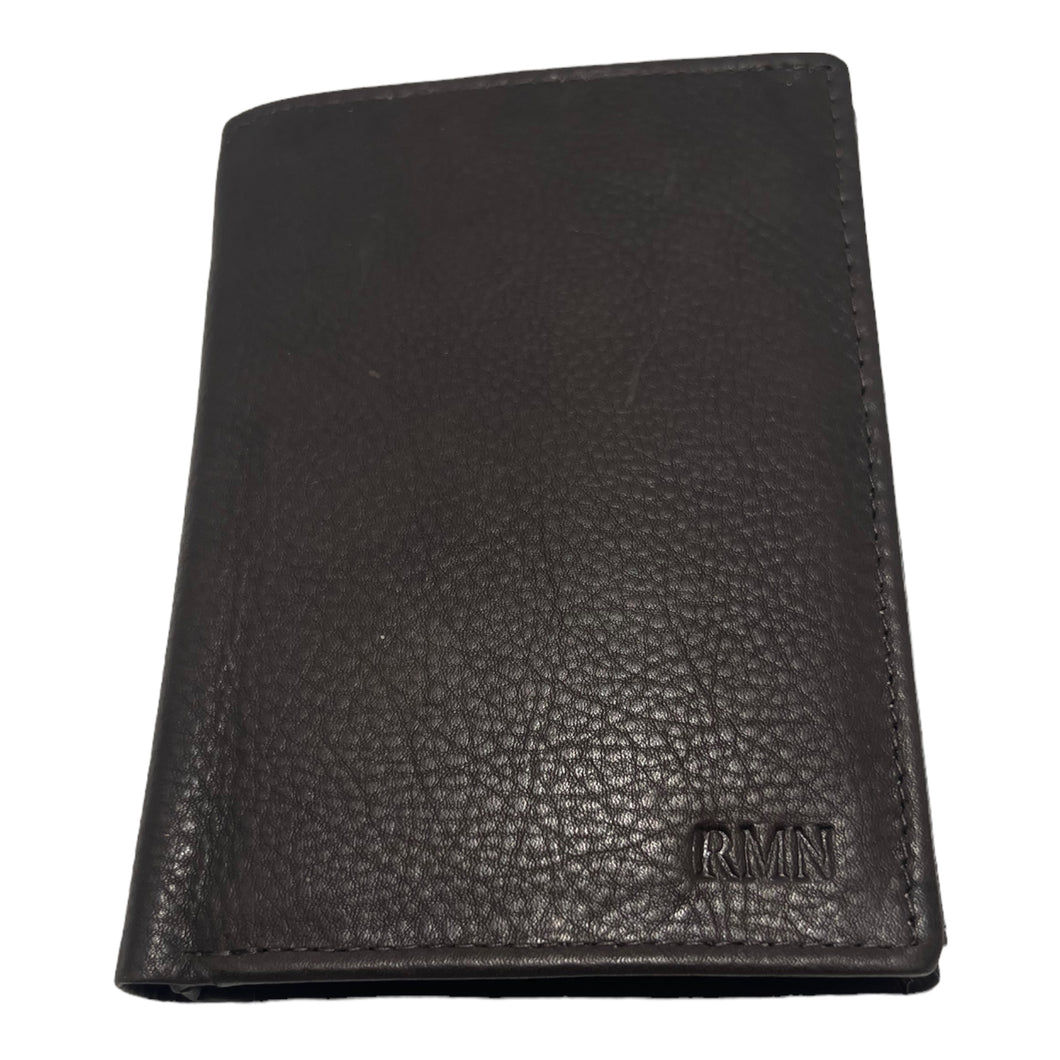 Portefeuille en Cuir 3 Volets RMN 8199 Marron Foncé - Élégant et Fonctionnel