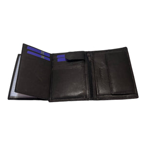 Portefeuille en Cuir 3 Volets RMN 8199 Marron Foncé - Élégant et Fonctionnel