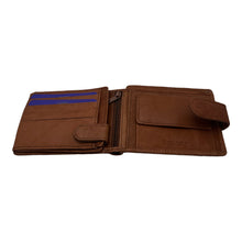 Charger l&#39;image dans la galerie, Portefeuille Cuir Format Italien RMN 8202 Marron Clair

