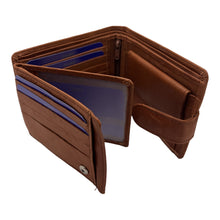 Charger l&#39;image dans la galerie, Portefeuille Cuir Format Italien RMN 8202 Marron Clair
