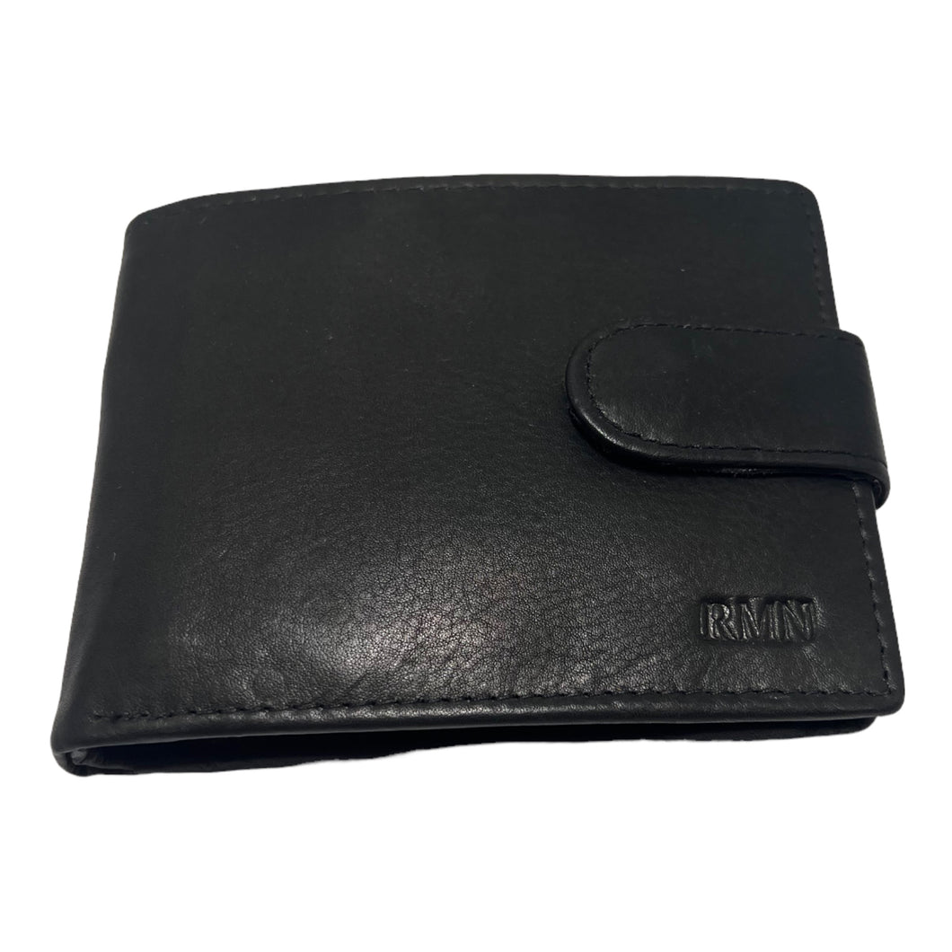 Portefeuille Cuir Format Italien RMPortefeuille Cuir Format Italien RMN 8202 Noir - Élégance et FonctionnalitéN 8202 Noir