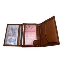 Charger l&#39;image dans la galerie, Portefeuille Cuir 3 Volets RMN 90020 Marron
