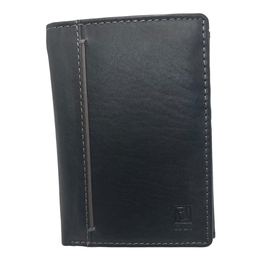 Portefeuille Cuir 3 Volets RMN 90020 Noir