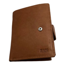 Charger l&#39;image dans la galerie, Portefeuille Cuir 3 Volets RMN 9916 Marron Clair
