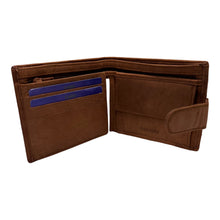 Charger l&#39;image dans la galerie, Portefeuille Cuir Format Italien RMN 9901 Marron Clair
