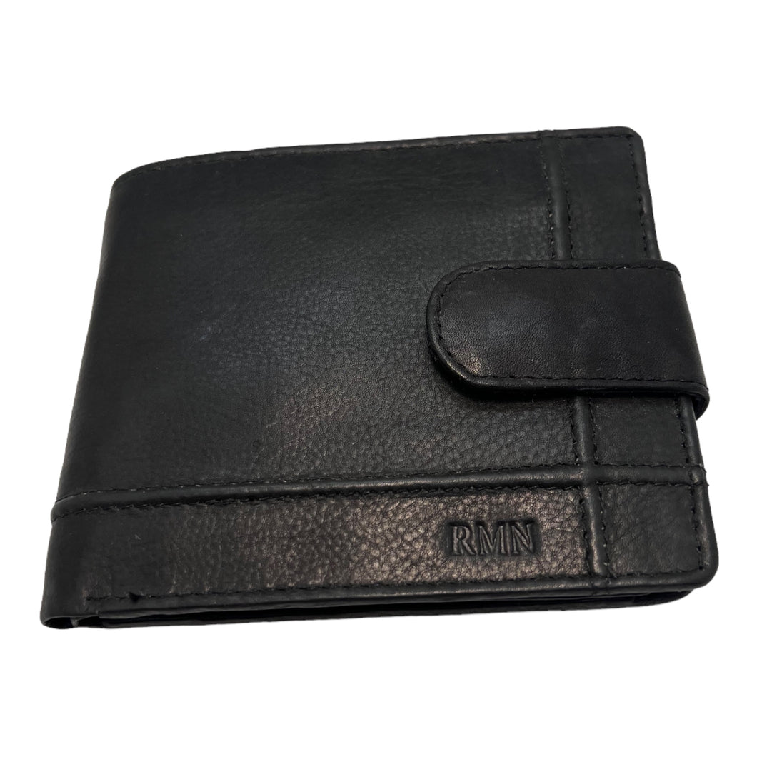 Portefeuille Cuir Format Italien RMN 9901 Noir