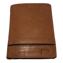 Charger l&#39;image dans la galerie, Portefeuille Cuir 3 Volets RMN 9905 Marron Clair
