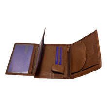 Charger l&#39;image dans la galerie, Portefeuille Cuir 3 Volets RMN 9905 Marron Clair
