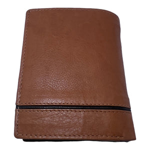 Portefeuille Cuir 3 Volets RMN 9905 Marron Clair