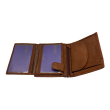 Charger l&#39;image dans la galerie, Portefeuille Cuir 3 Volets RMN 9905 Marron Clair
