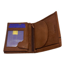 Charger l&#39;image dans la galerie, Portefeuille Cuir 3 Volets RMN 9905 Marron Clair
