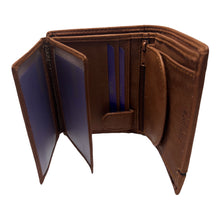 Charger l&#39;image dans la galerie, Portefeuille Cuir 3 Volets RMN 9905 Marron Clair
