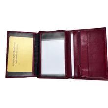 Charger l&#39;image dans la galerie, Portefeuille cuir Vachette Spirit R6805B Rouge
